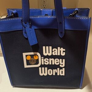 Coach x Disney Parks Walt Disney World Leather Field Tote